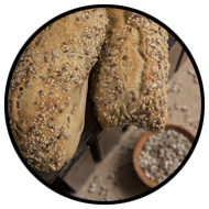 pain baguette aux graines bio