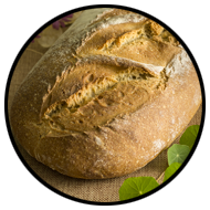 pain bio non-moulé à la farine bise